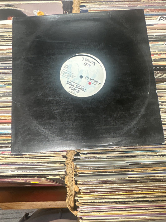 Afrika Bambaataa & The Soul Sonic Force* Music By Planet Patrol ‎– Planet Rock 12' Vinyl LP VG