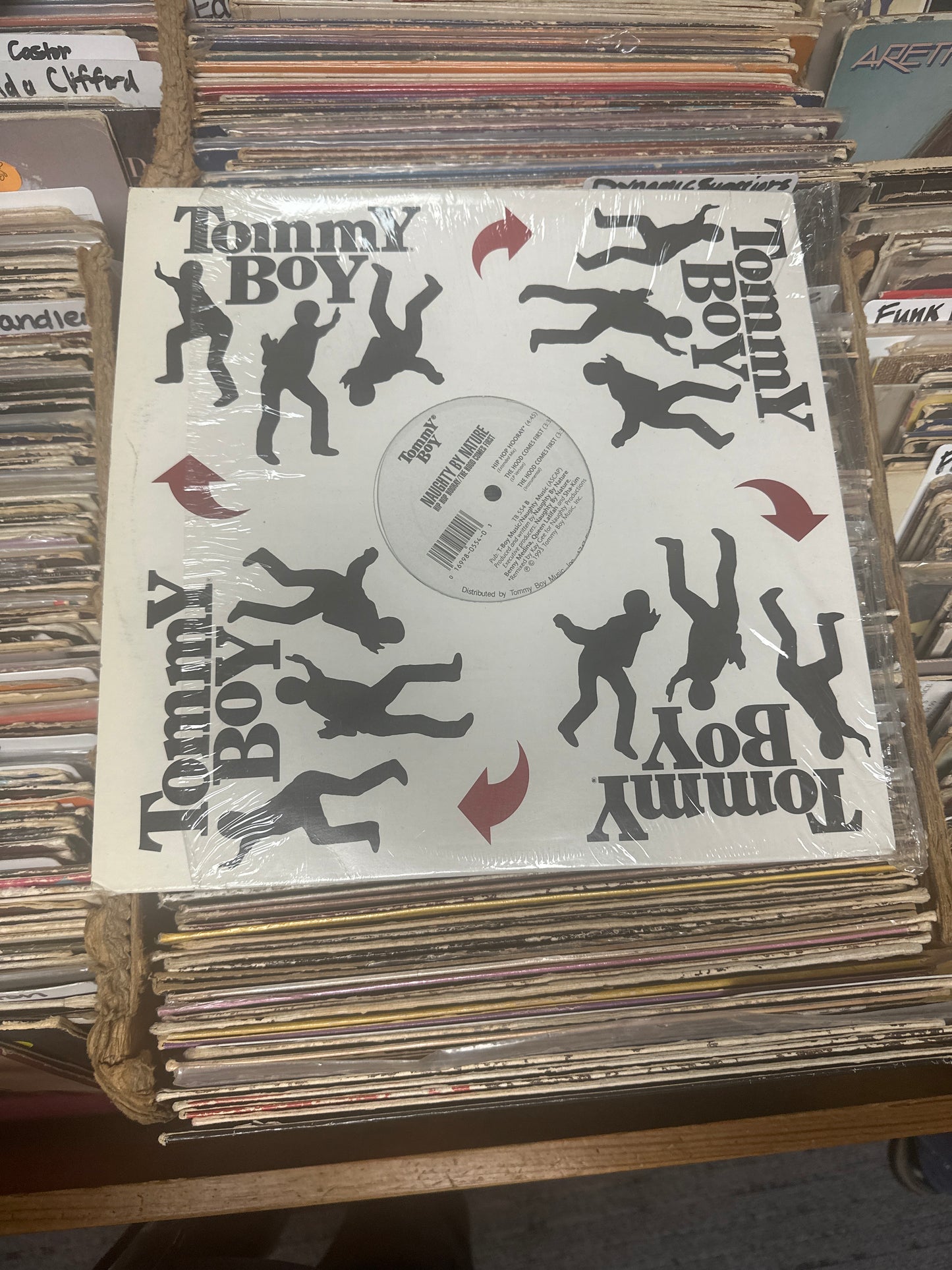 Naughty By Nature ‎– Hip Hop Hooray / The Hood Comes First 12" Vinyl LP TB 554 VG/VG+