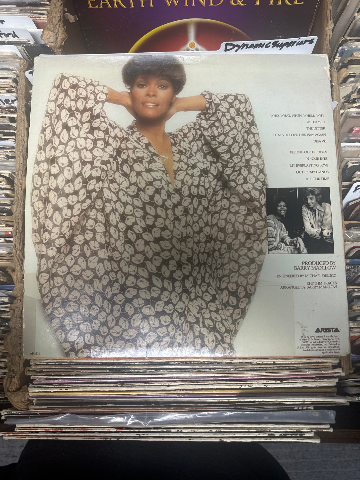 Dionne Warwick ‎– Dionne Vinyl LP AB 4230 VG+/VG+