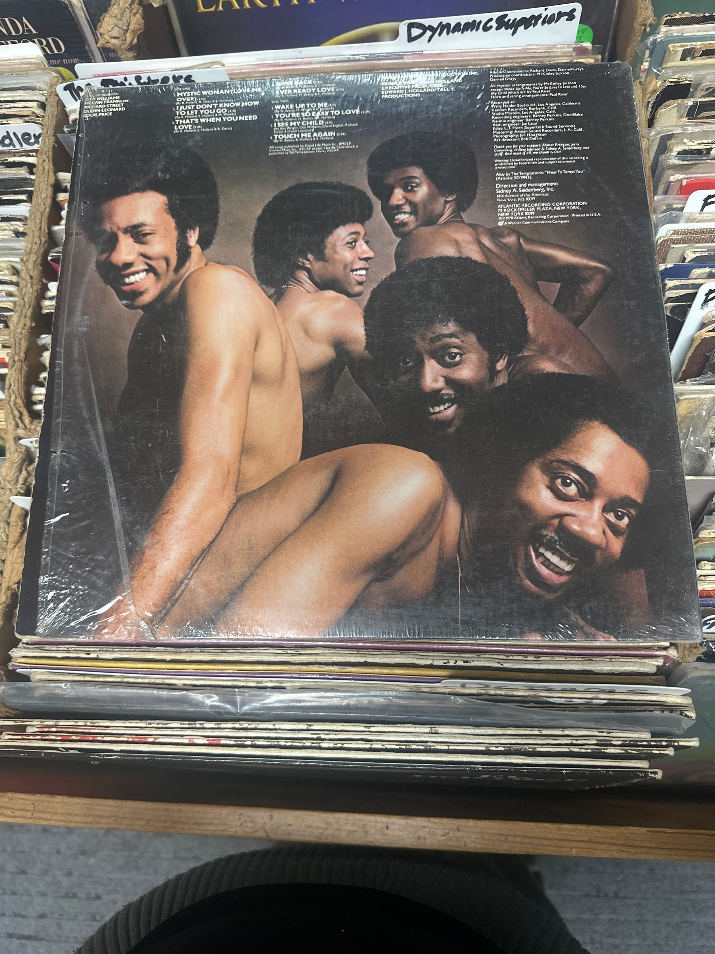 The Temptations ‎– Bare Back Vinyl LP
