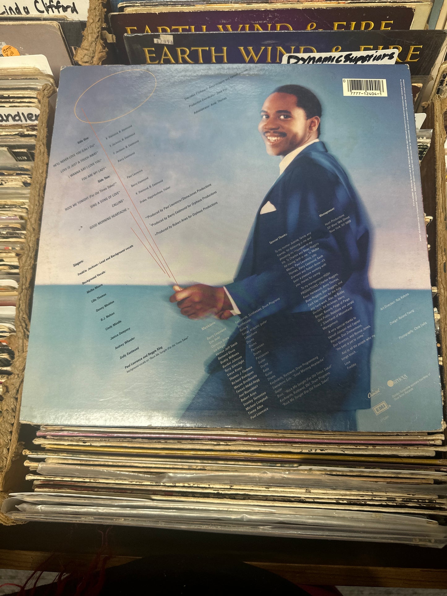Freddie Jackson ‎– Rock Me Tonight Vinyl LP ST-12404 VG+/VG+
