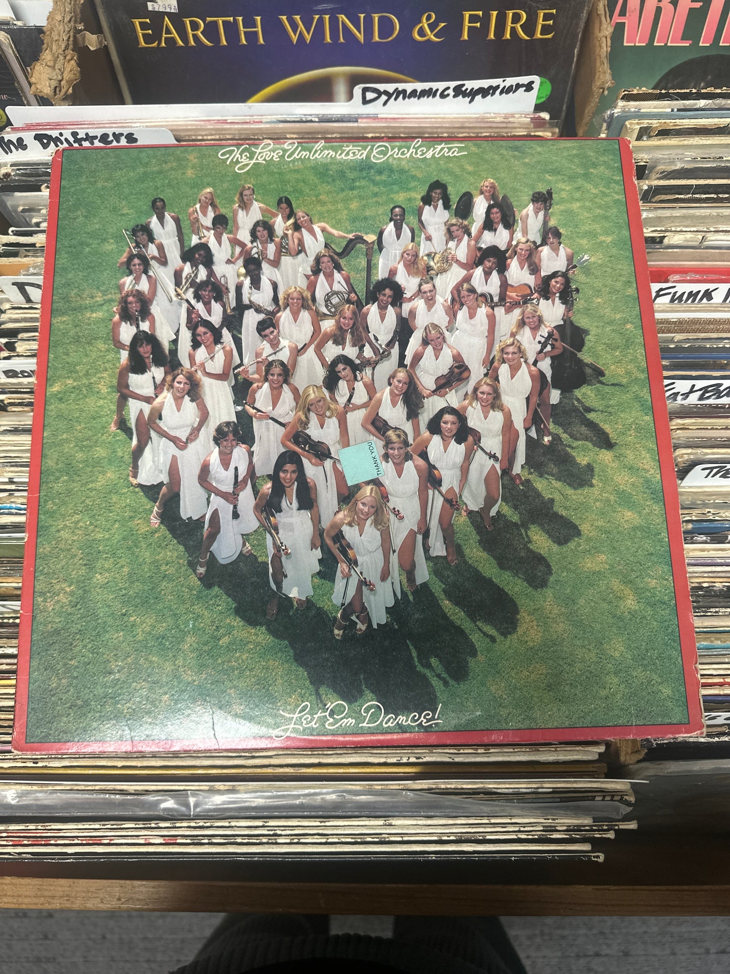 The Love Unlimited Orchestra ‎– Let 'Em Dance! Vinyl Lp JZ 36131 VG+/VG+