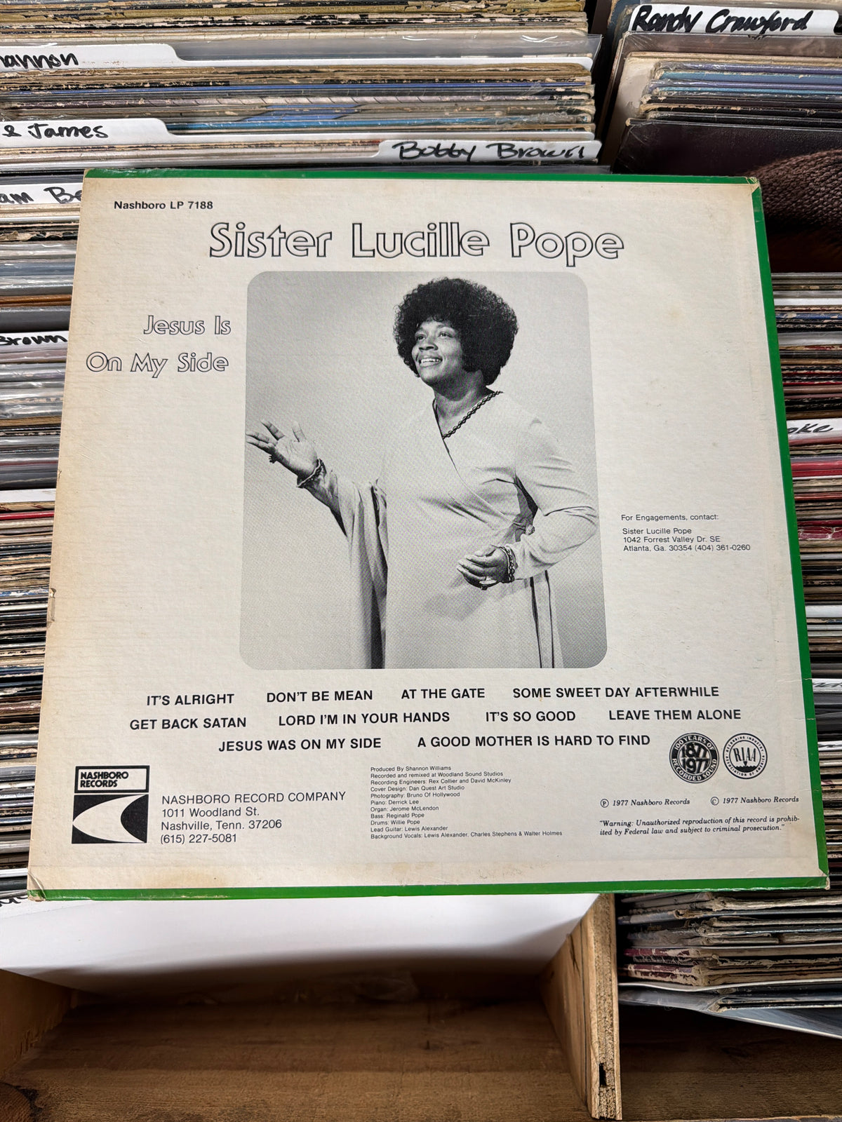 Sister Lucille Pope & The Pearly Gates – Jesus Is On My Side 7188 Vinyl LP VG/VG+