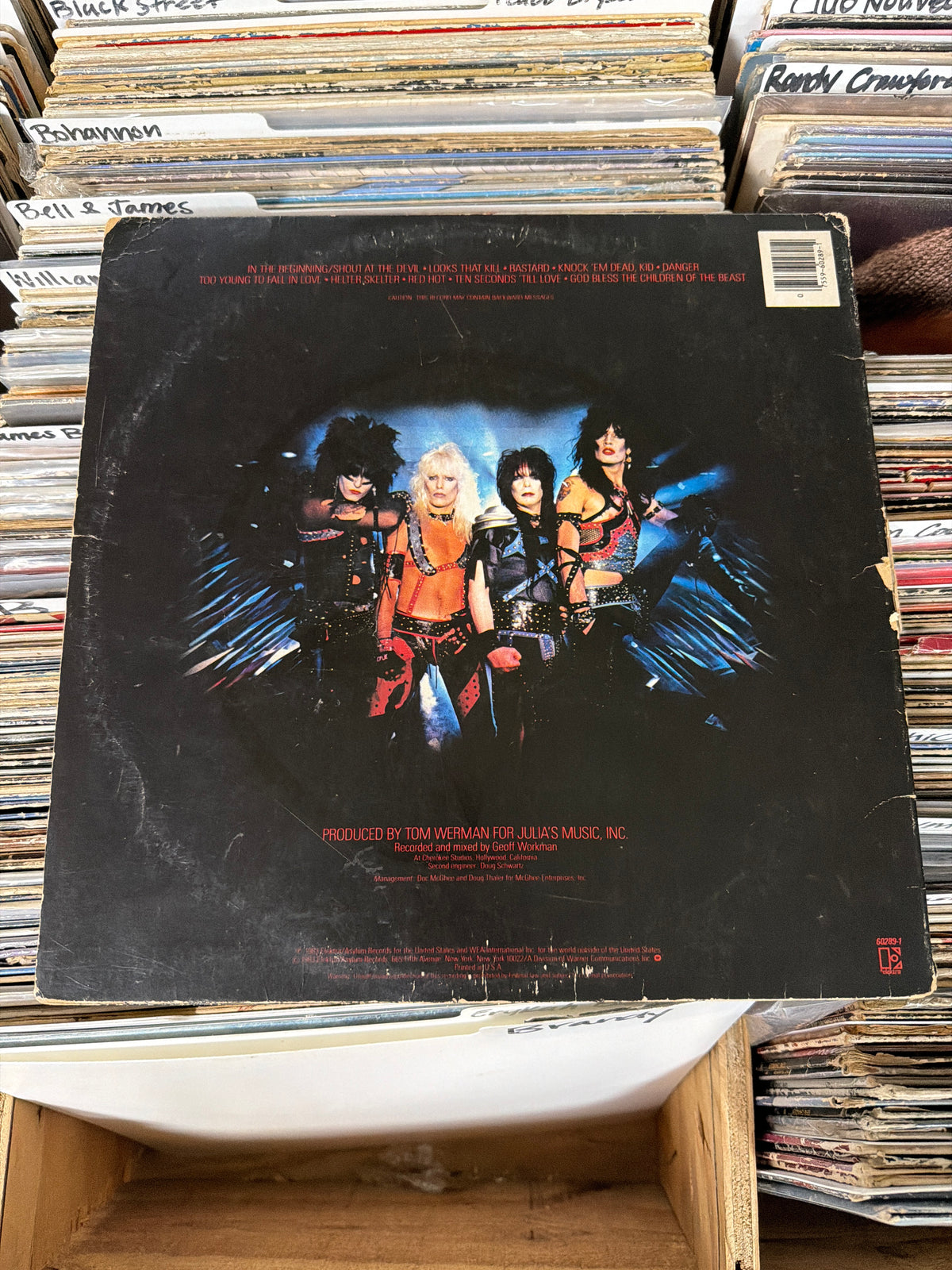 Mötley Crüe – Shout At The Devil 60289-1 Vinyl LP VG/G