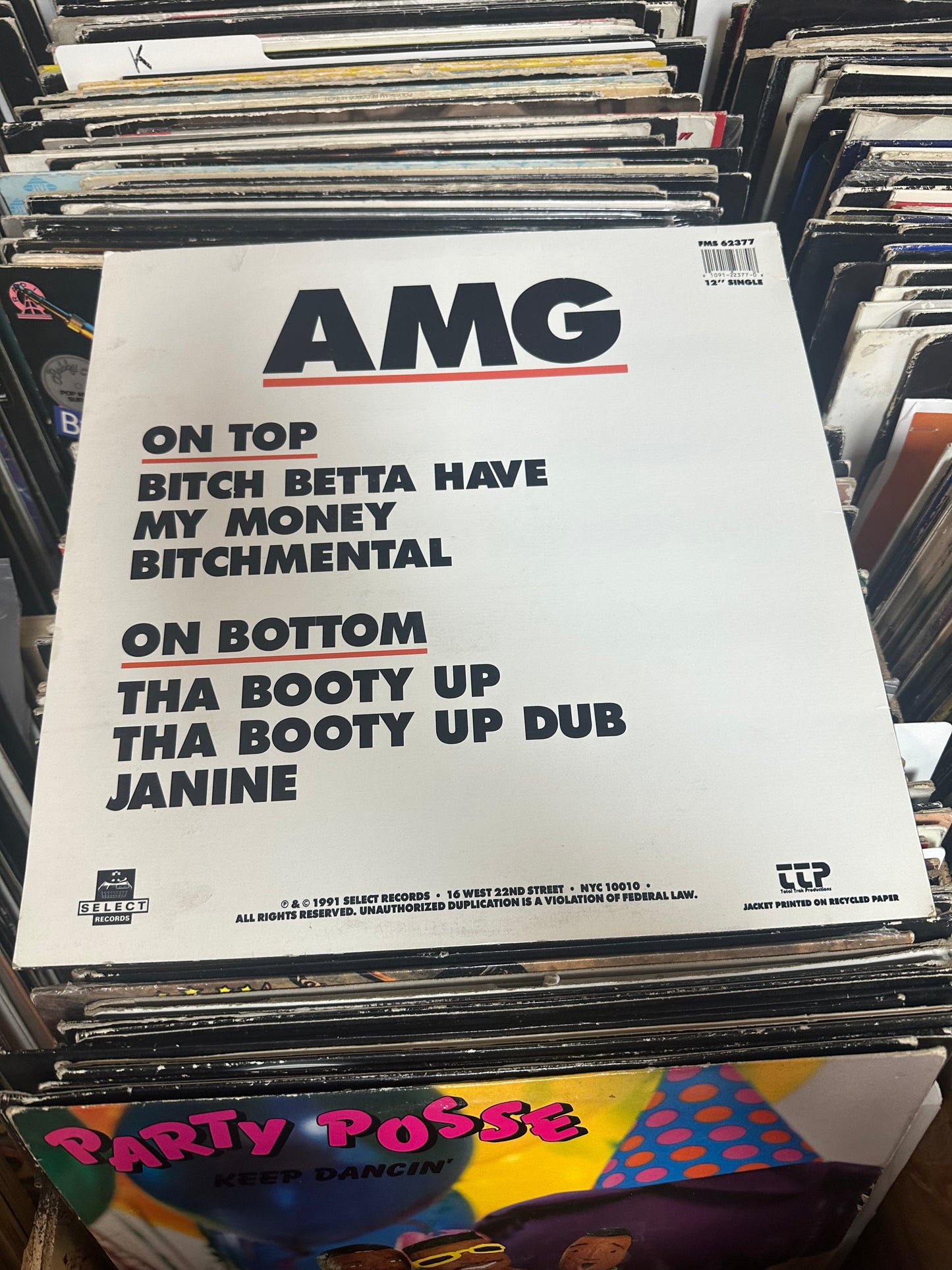 AMG – Bitch Betta Have My Money 12" Vinyl LP VG+/VG+