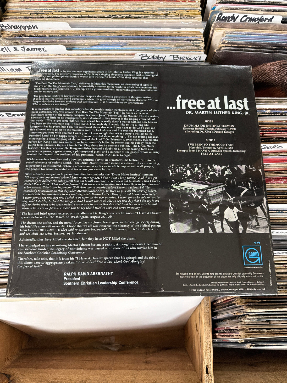 Dr. Martin Luther King, Jr. – ...Free At Last GM 929 Vinyl LP NM/VG+