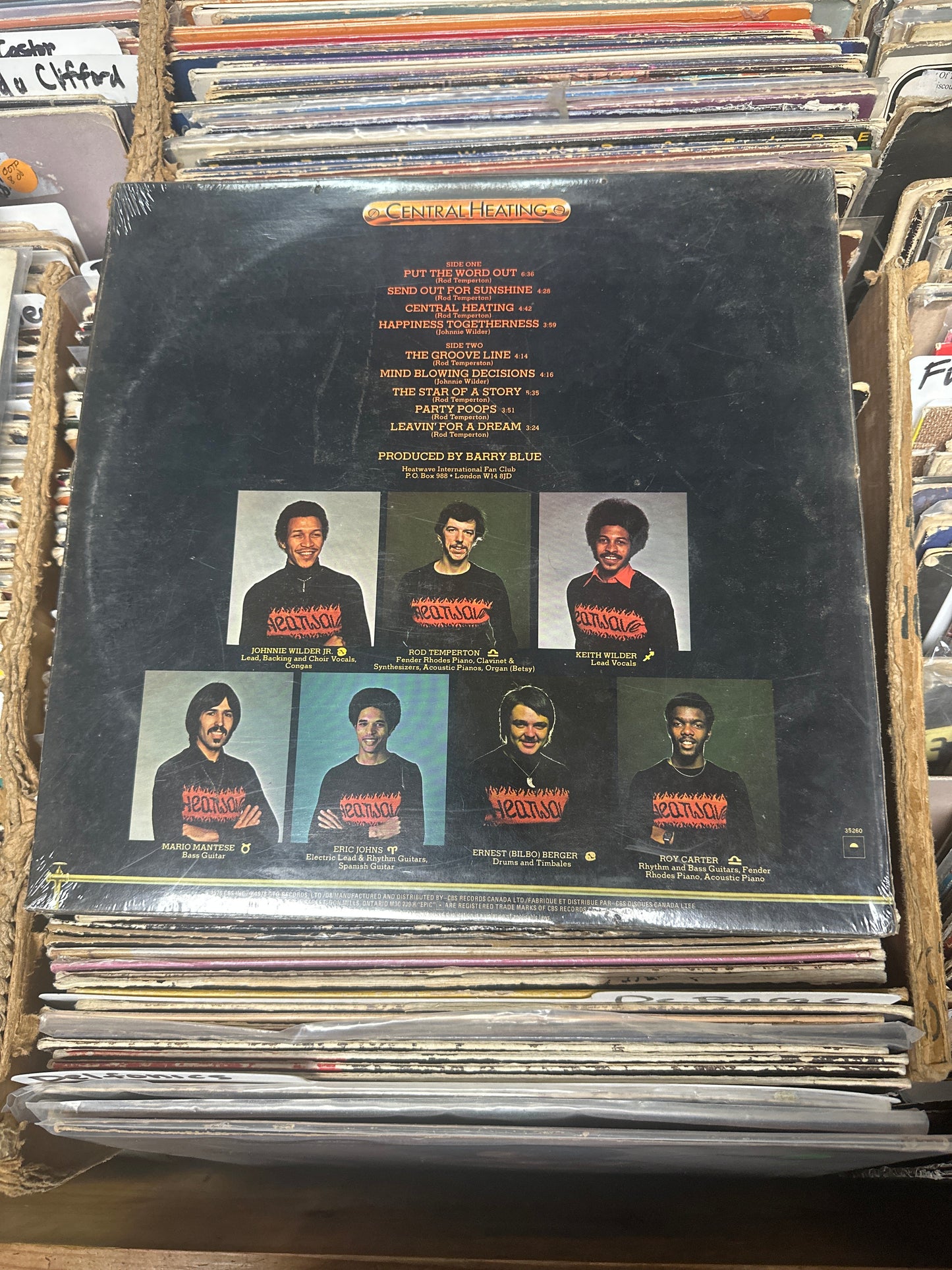 Heatwave ‎– Central Heating Vinyl LP PE 35260