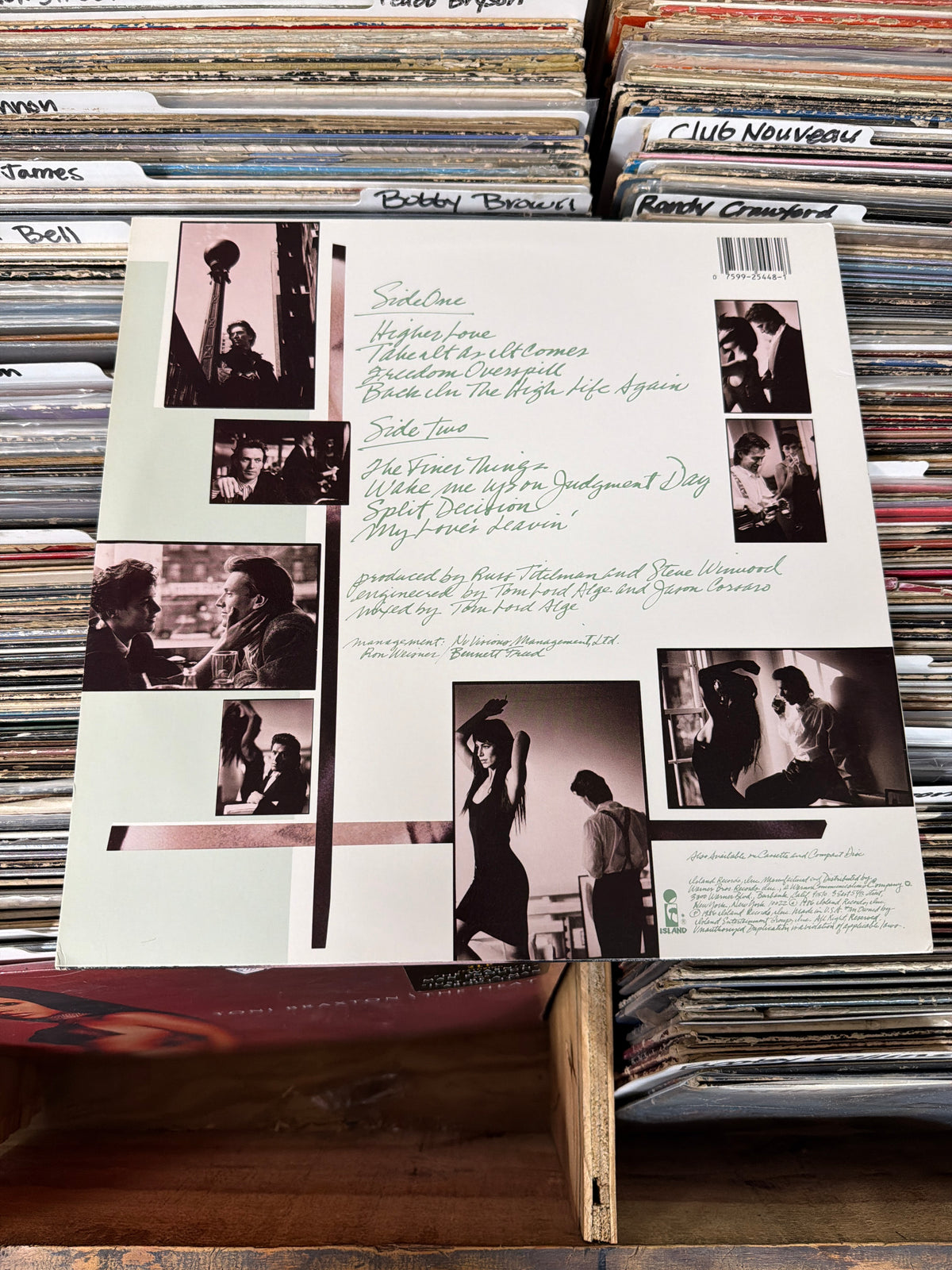 Steve Winwood – Back In The High Life 9-25448-1 Vinyl LP VG+/VG+