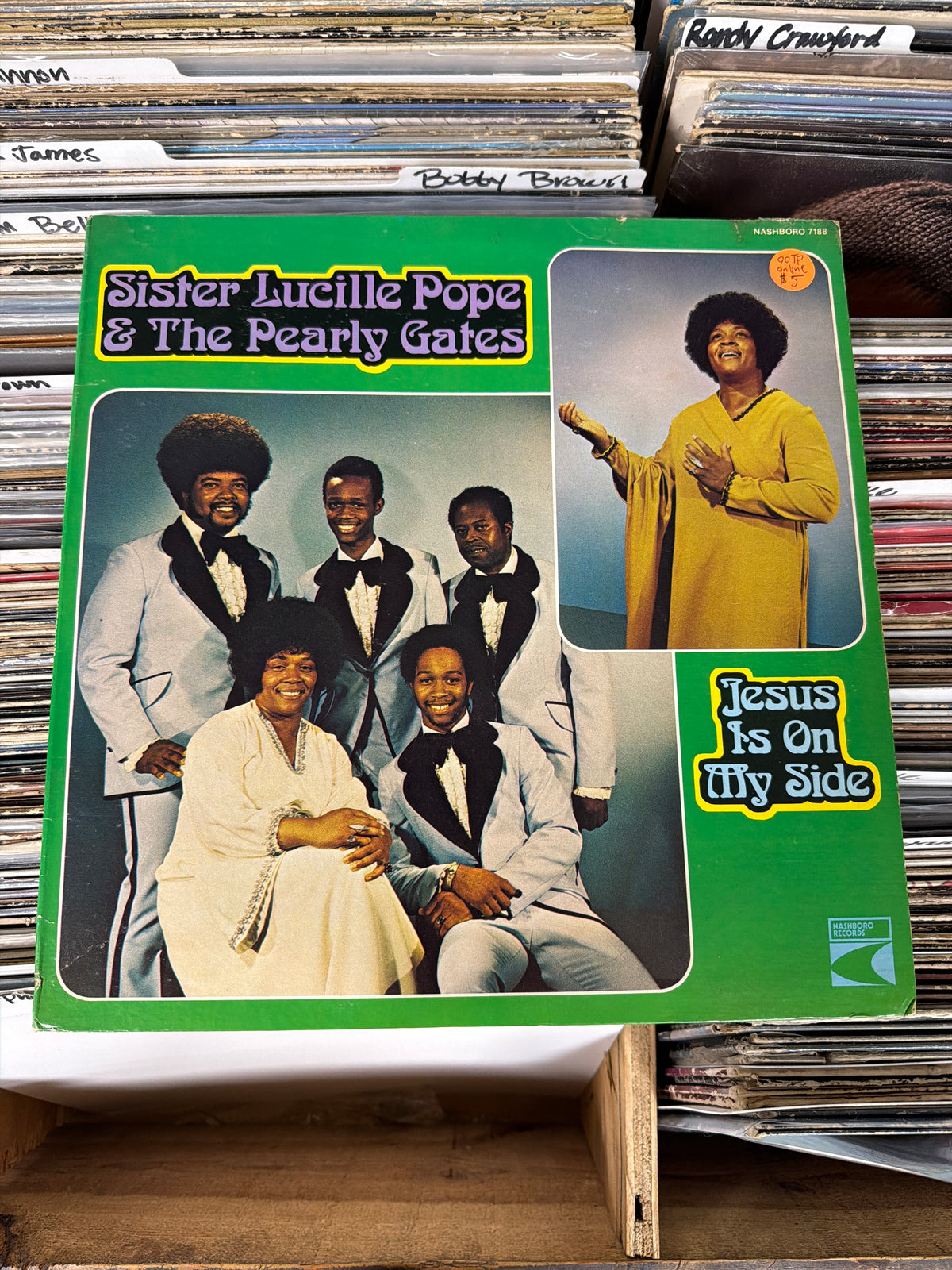 Sister Lucille Pope & The Pearly Gates – Jesus Is On My Side 7188 Vinyl LP VG/VG+