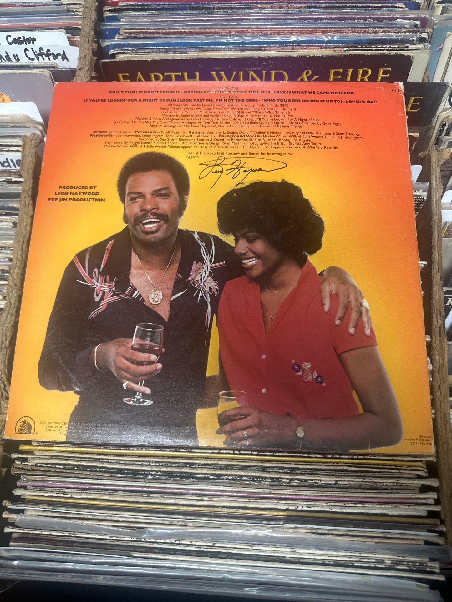 Leon Haywood ‎– Naturally Vinyl LP T-613 VG+/VG+