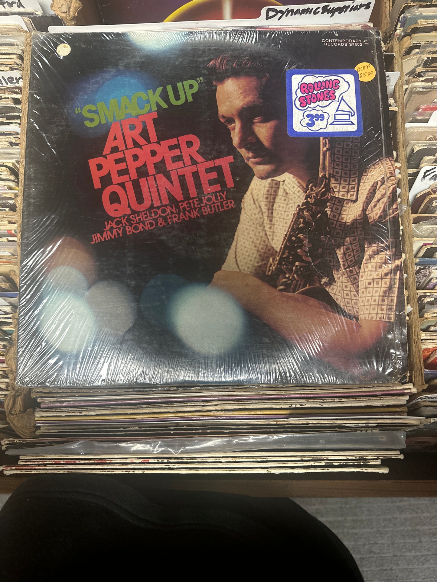 Art Pepper Quintet ‎– Smack Up Vinyl LP S7602 Reissue, Stereo VG+/VG+