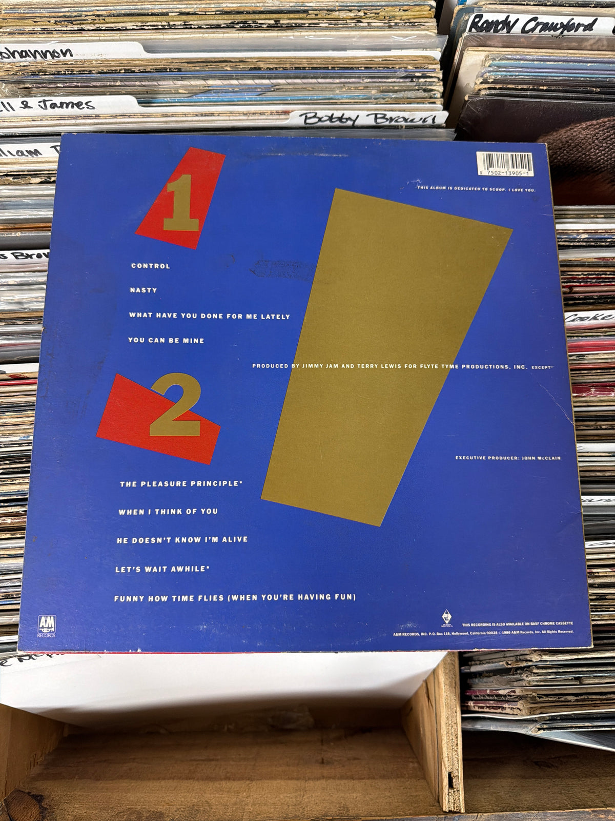 Janet Jackson – Control SP-3905 Vinyl LP VG/VG