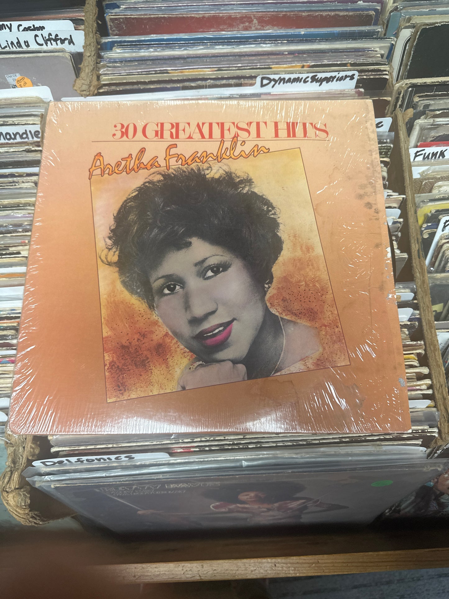Aretha Franklin ‎– 30 Greatest 2xVinyl LP 81668-1  VG+/G