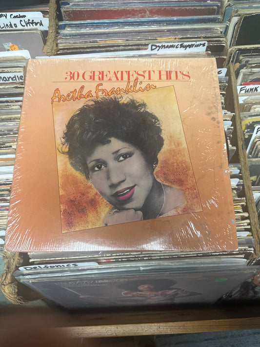 Aretha Franklin ‎– 30 Greatest 2xVinyl LP 81668-1  VG+/G