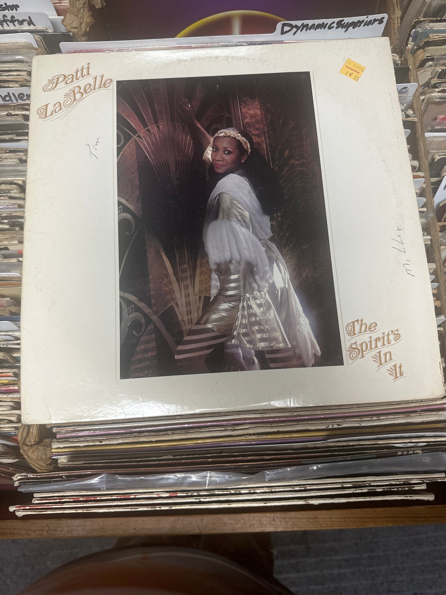 Patti LaBelle ‎– The Spirit's In It Vinyl LP FZ 37380 VG+/VG+