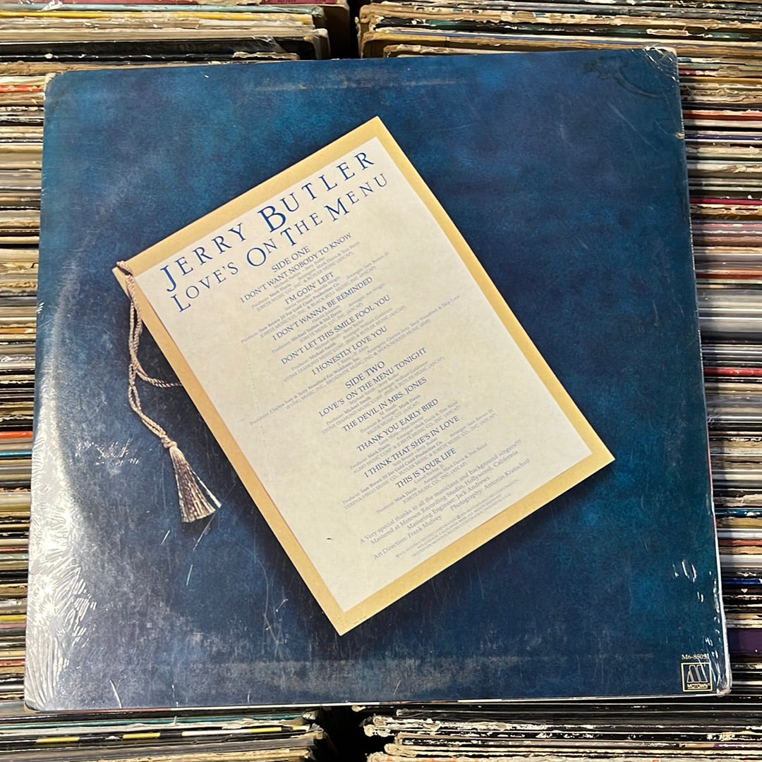 Jerry Butler ‎– Love's On The Menu Vinyl Lp