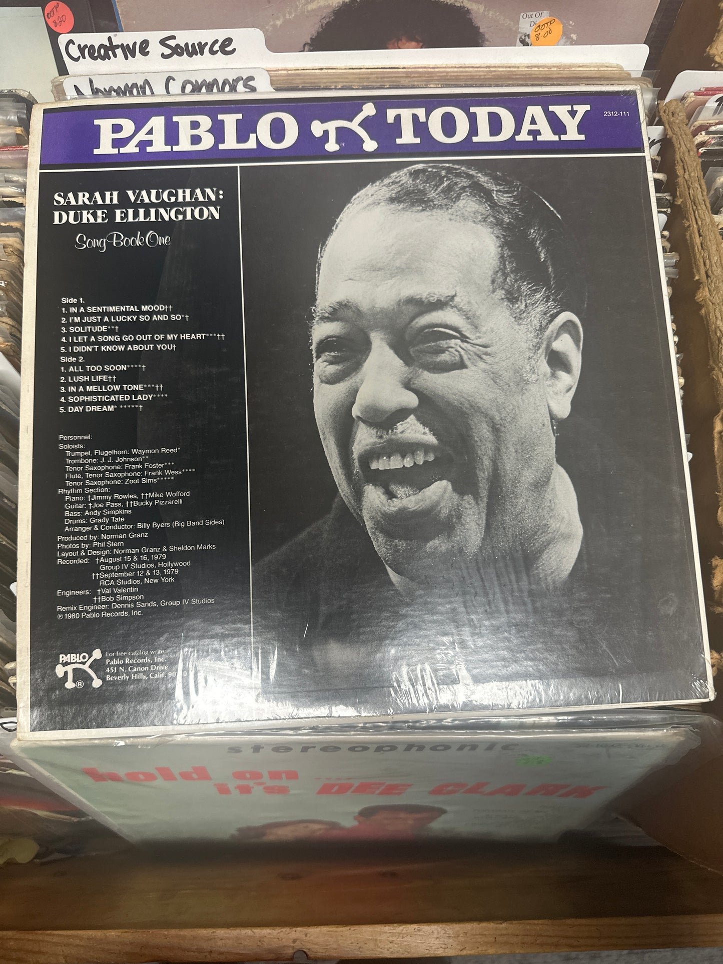Sarah Vaughan : Duke Ellington-Song Book One Vinyl Lp 2312-111 VG+/VG+