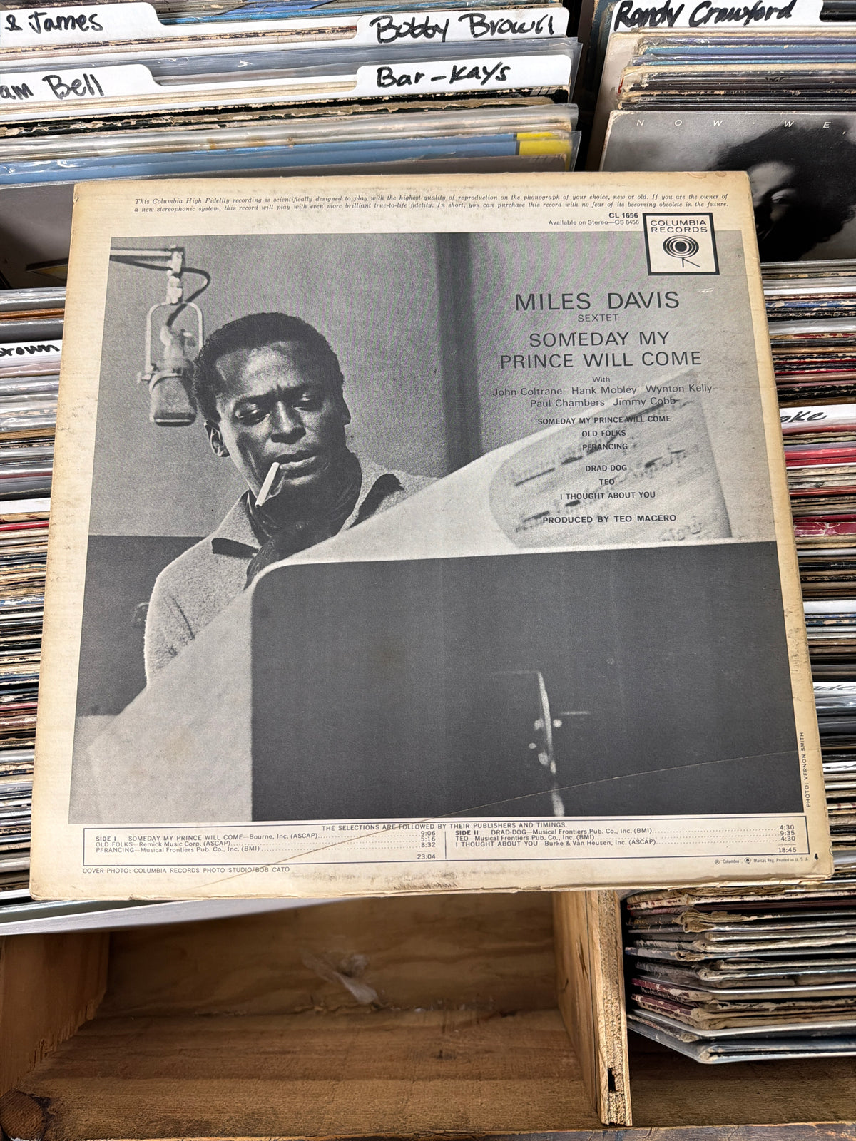 Miles Davis Sextet – Someday My Prince Will Come CL 1656 Vinyl LP G/VG