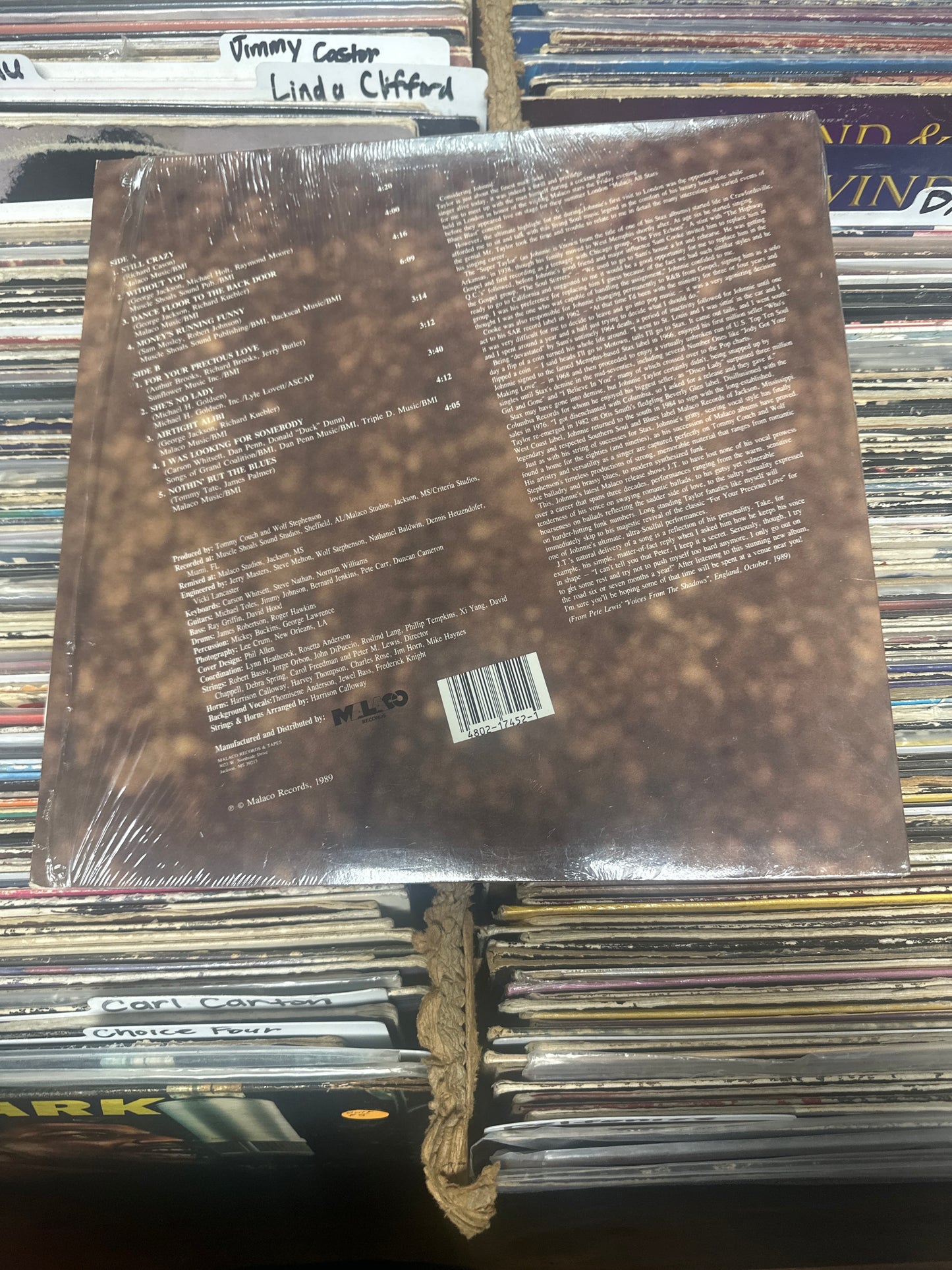 johnnie Taylor-Crazy 'Bout You...Near Mint/VG+