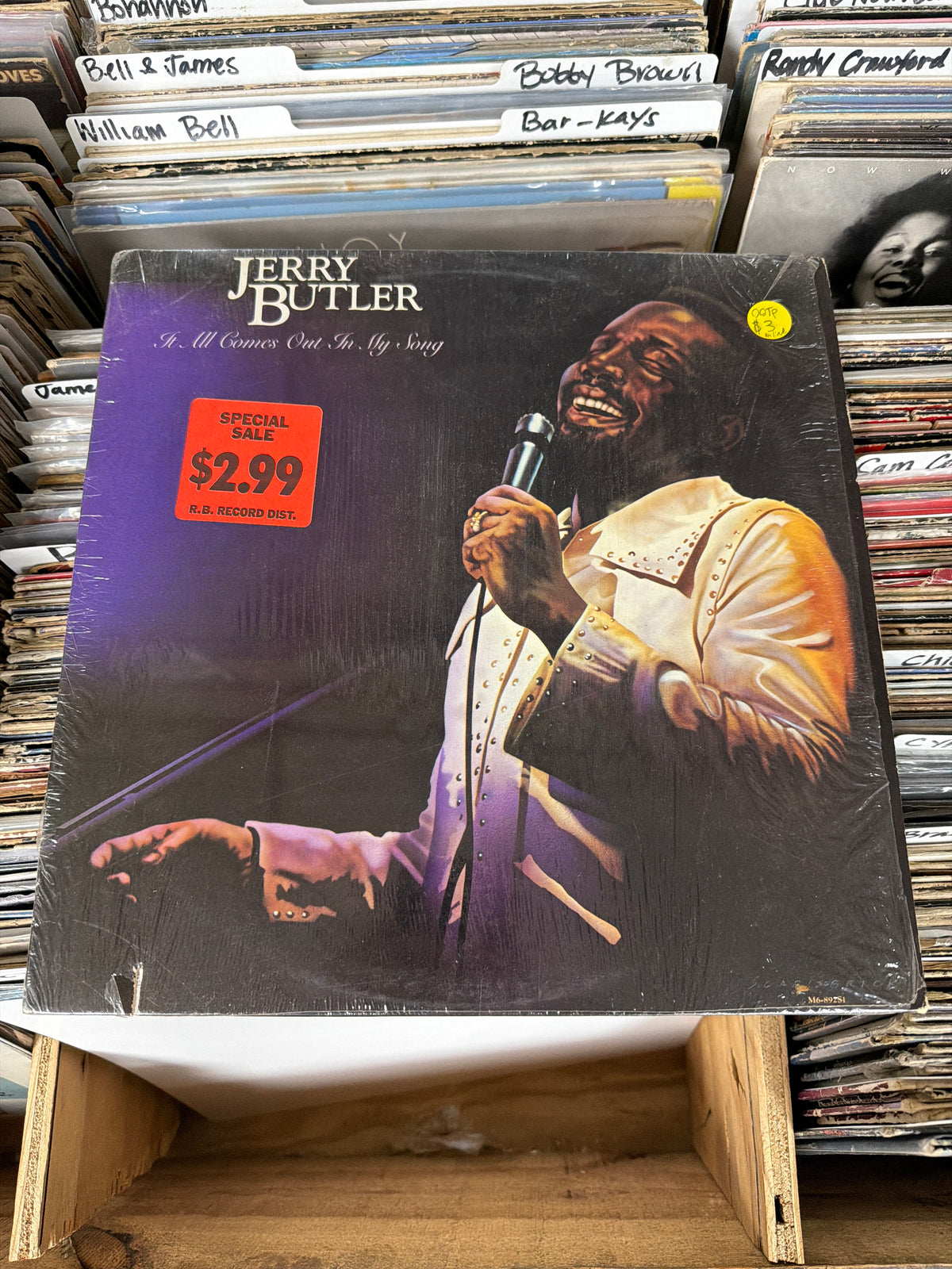 Jerry Butler – It All Comes Out In My Song M6-892S1 Vinyl LP VG/VG