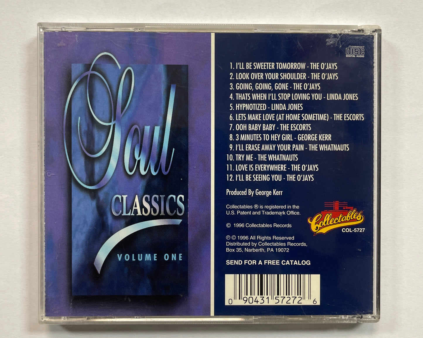 Various ‎– Collectables Soul Classics - Volume One CD VG+/VG+