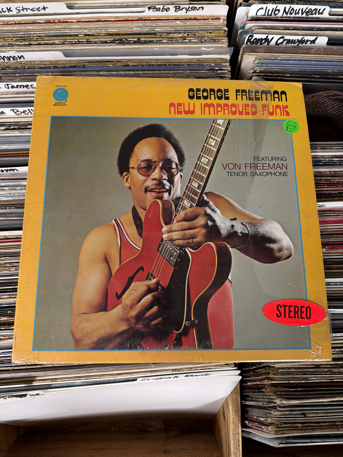 George Freeman Featuring Von Freeman – New Improved Funk GM 519 Vinyl LP VG/VG+