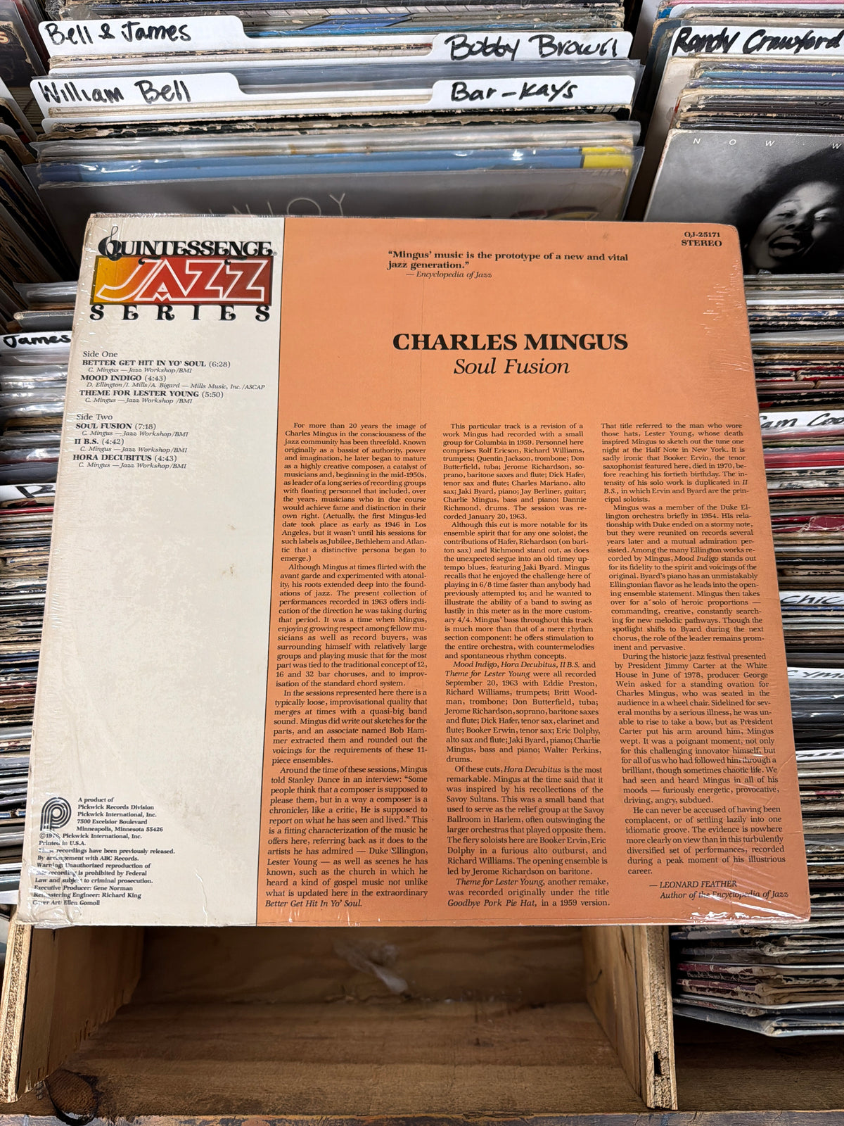 Charles Mingus – Soul Fusion QJ-25171 Vinyl LP VG+/VG+