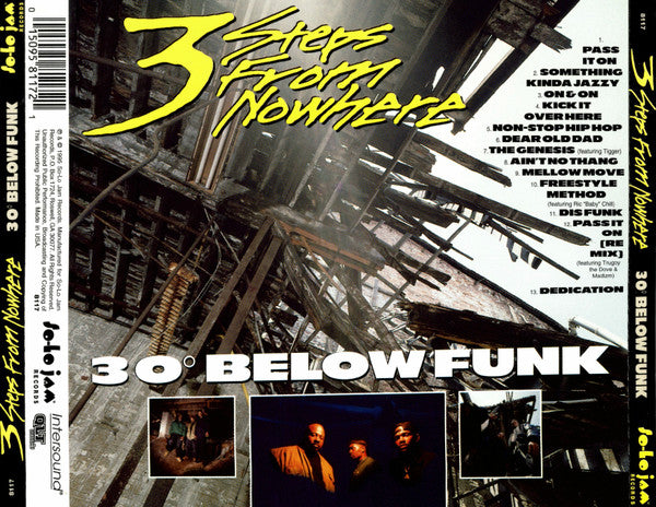3 Steps From Nowhere : 30° Below Funk (CD, Album)