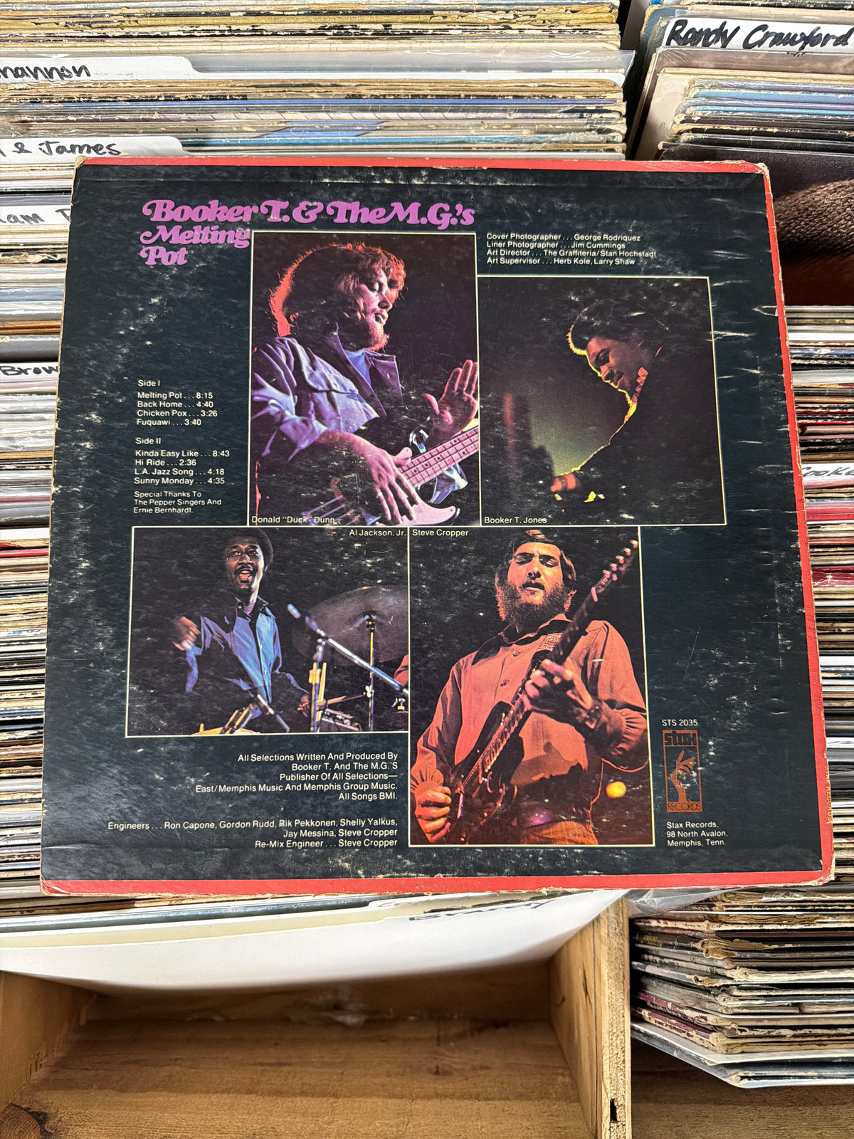 Booker T. & The M.G.'s – Melting Pot STS 2035 Vinyl LP VG/G