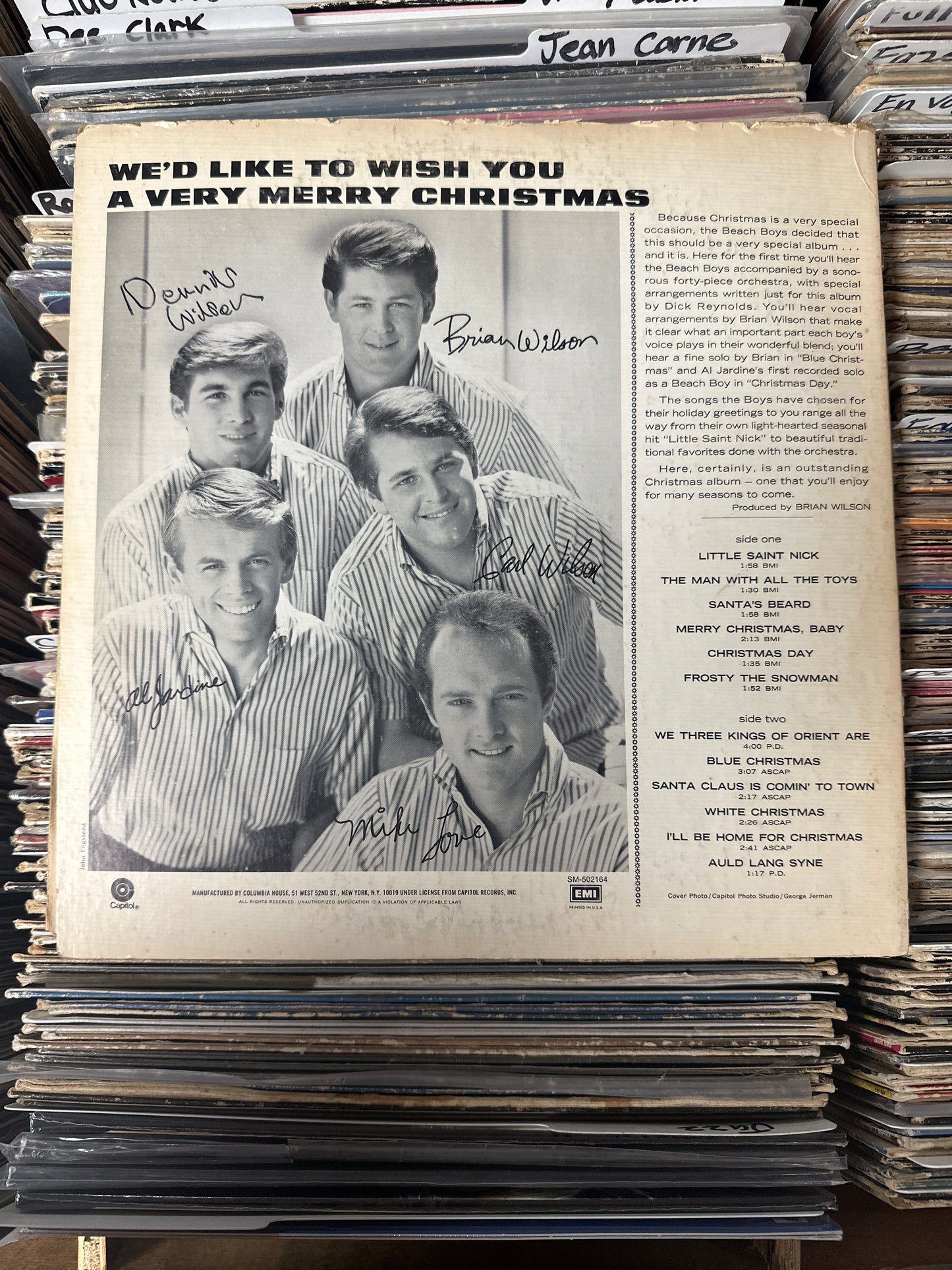 The Beach Boys ‎– The Beach Boys' Christmas Album Vinyl LP  SM-502164 VG+/VG