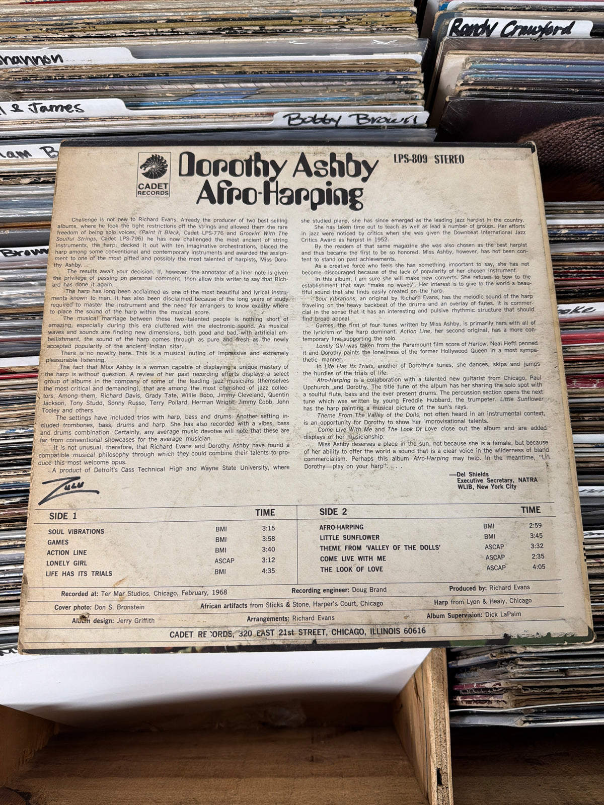 Dorothy Ashby – Afro-Harping LPS-809 VG/VG