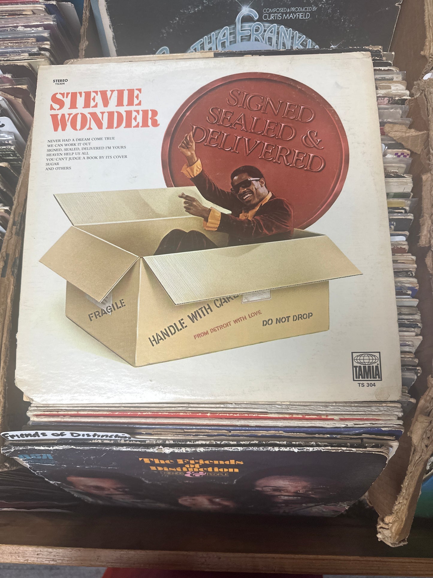 Stevie Wonder ‎– Signed Sealed & Delivered Vinyl LP TS304 VG/VG+ (ORIGINAL PRESSING)
