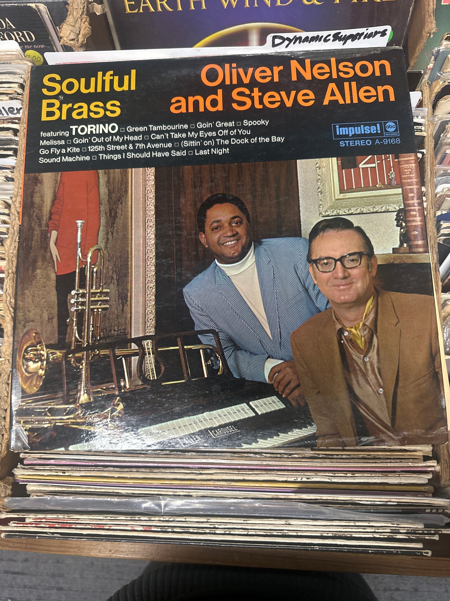 Oliver Nelson And Steve Allen  ‎– Soulful Brass Vinyl LP AS-9168 VG+/VG