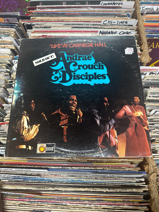 Andraé Crouch & The Disciples ‎– "Live" At Carnegie Hall Vinyl LP VG/VG