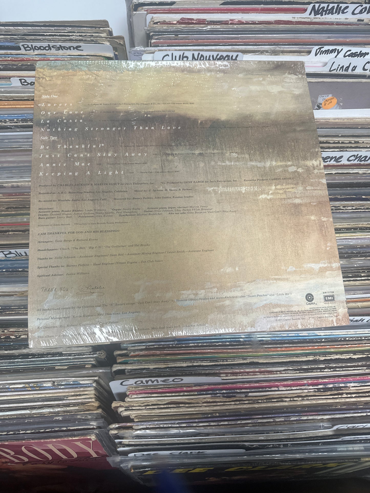 Natalie Cole-Thankful Vinyl LP SW-11708