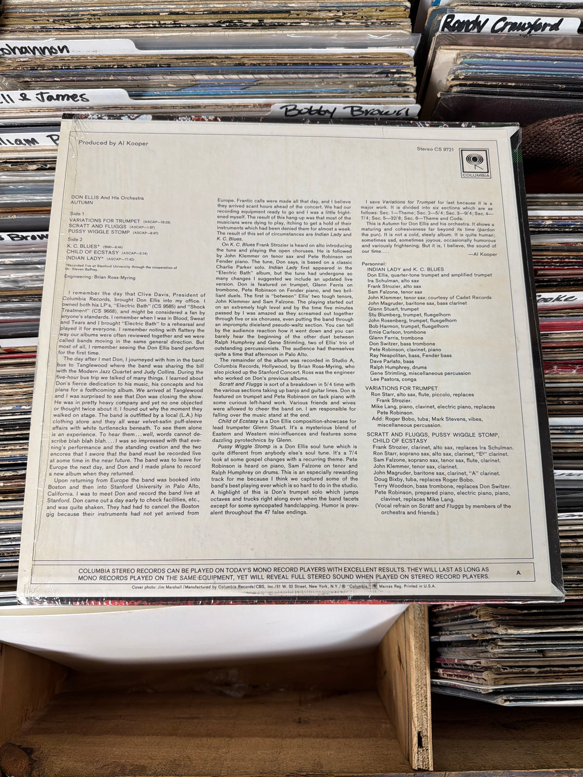 Don Ellis And His Orchestra – Autumn CS 9721 Vinyl LP VG+/NM