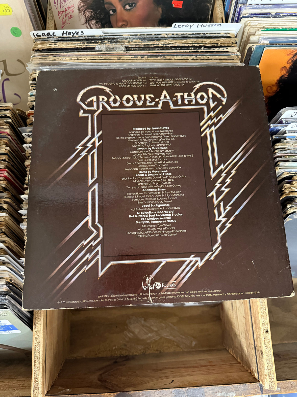 Isaac Hayes – Groove-A-Thon Vinyl LP ABCD-925 VG/VG