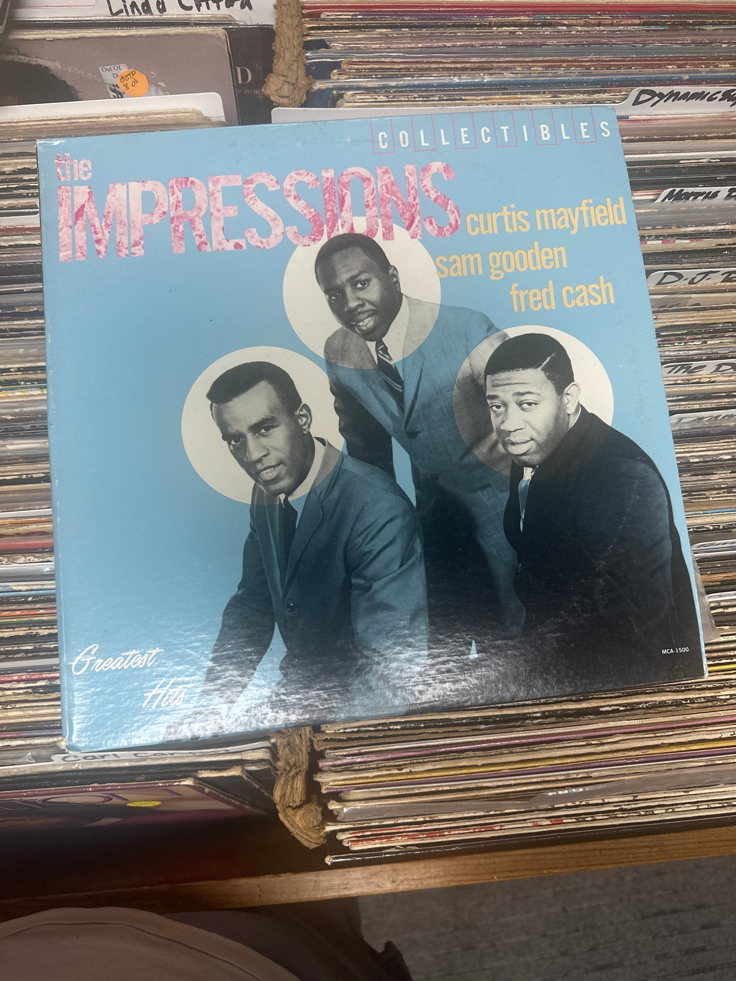 The Impressions ‎– Greatest Hits Vinyl LP MCA-1500 VG+/VG+
