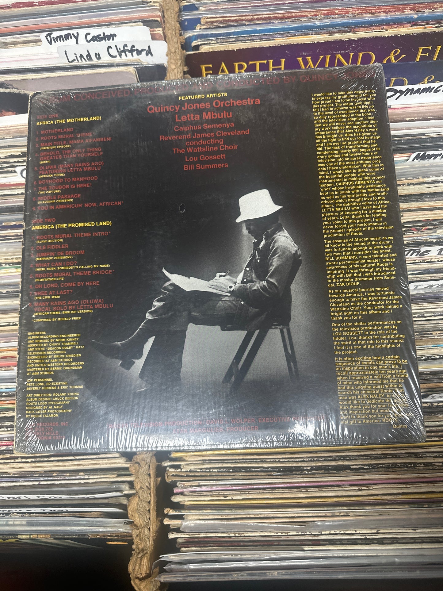 Quincy Jones ‎– Roots (The Saga Of An American Family) Vinyl LP SP-4626 VG+/VG+