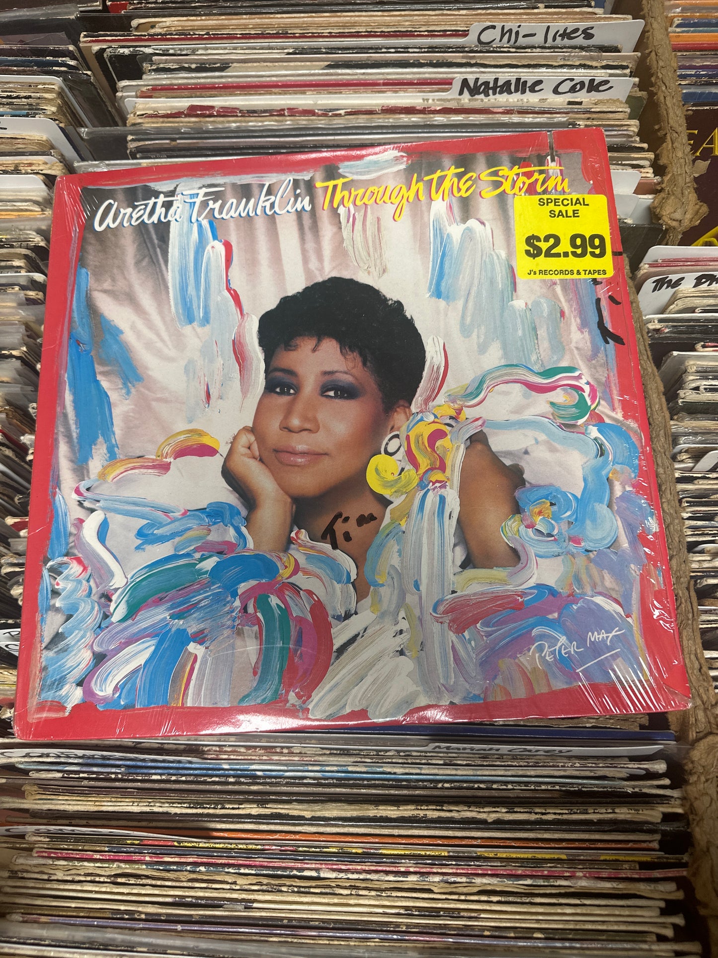 Aretha Franklin ‎– Through The Storm Vinyl LP Near Mint/VG+
