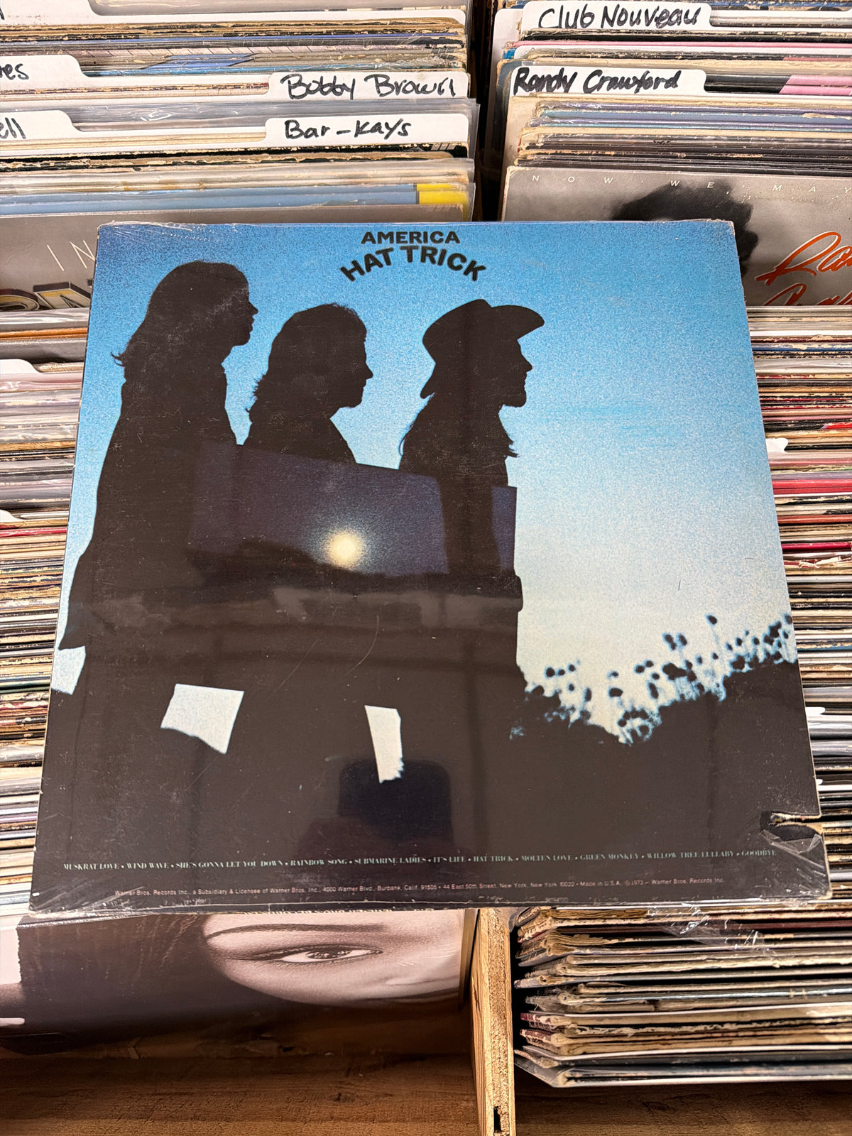 America – Hat Trick BS 2728 Vinyl LP NM/VG+