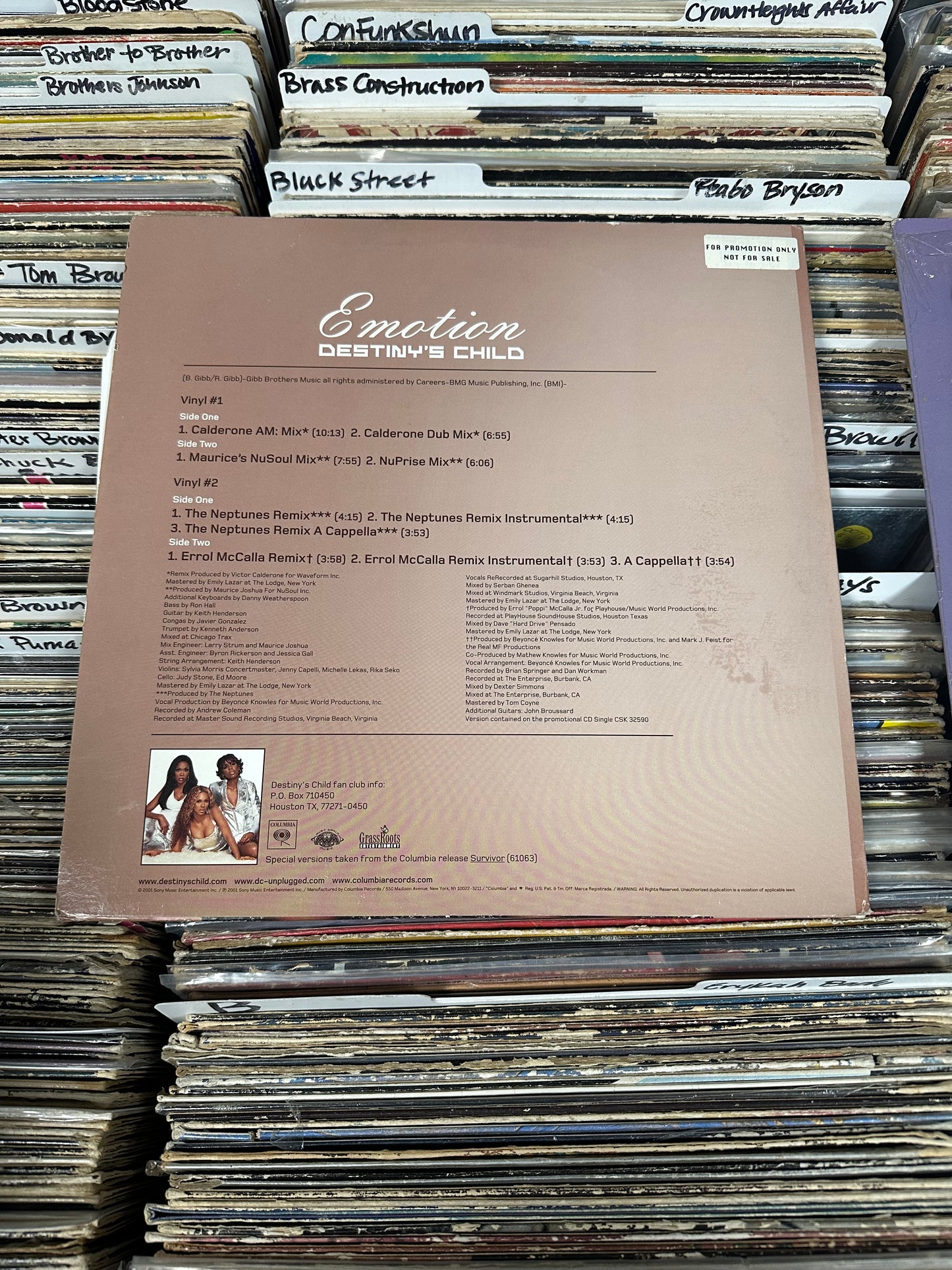 Destiny's Child ‎– Emotion  12" 2x Vinyl LP Near Mint/VG+