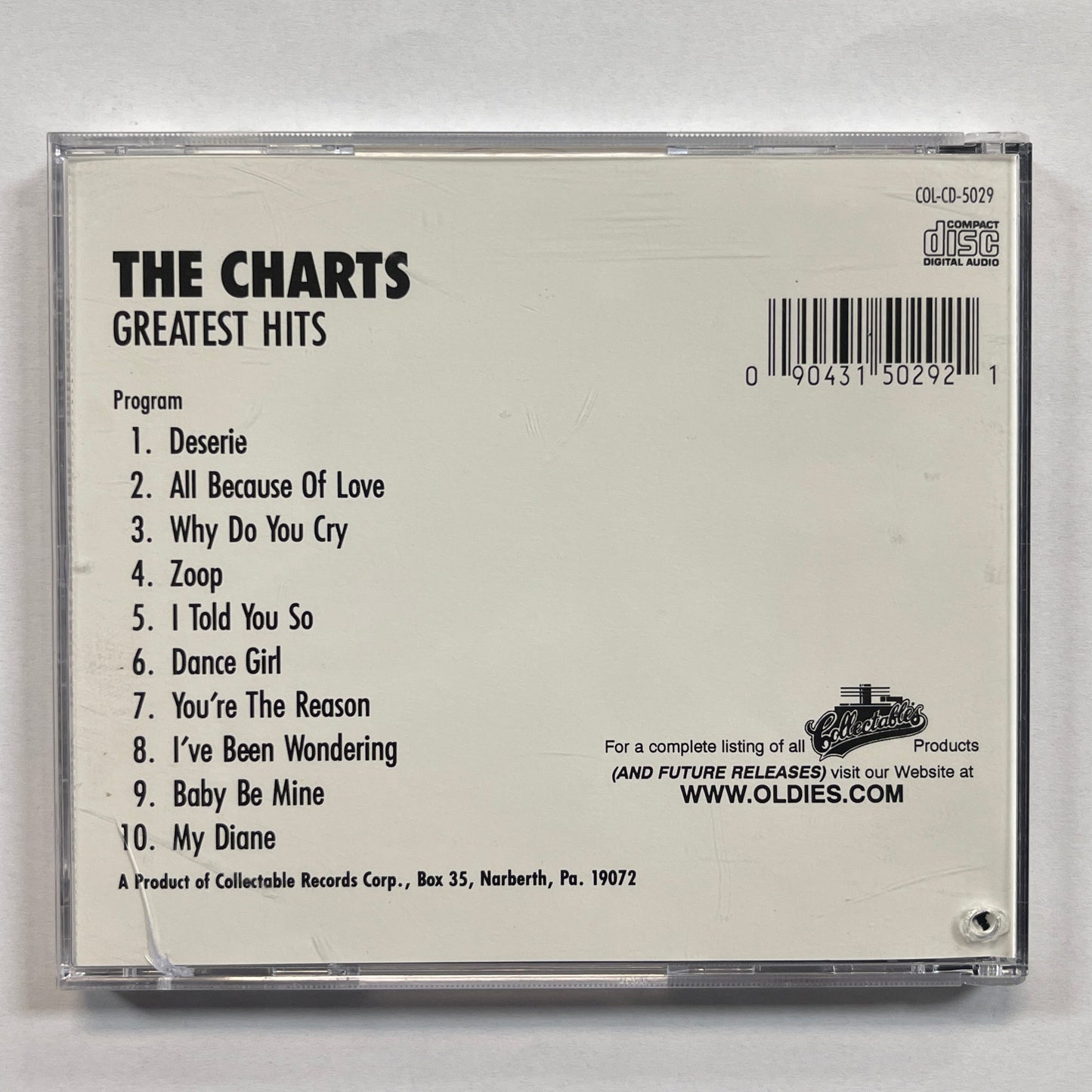 The Charts ‎– Greatest Hits CD VG+/VG+
