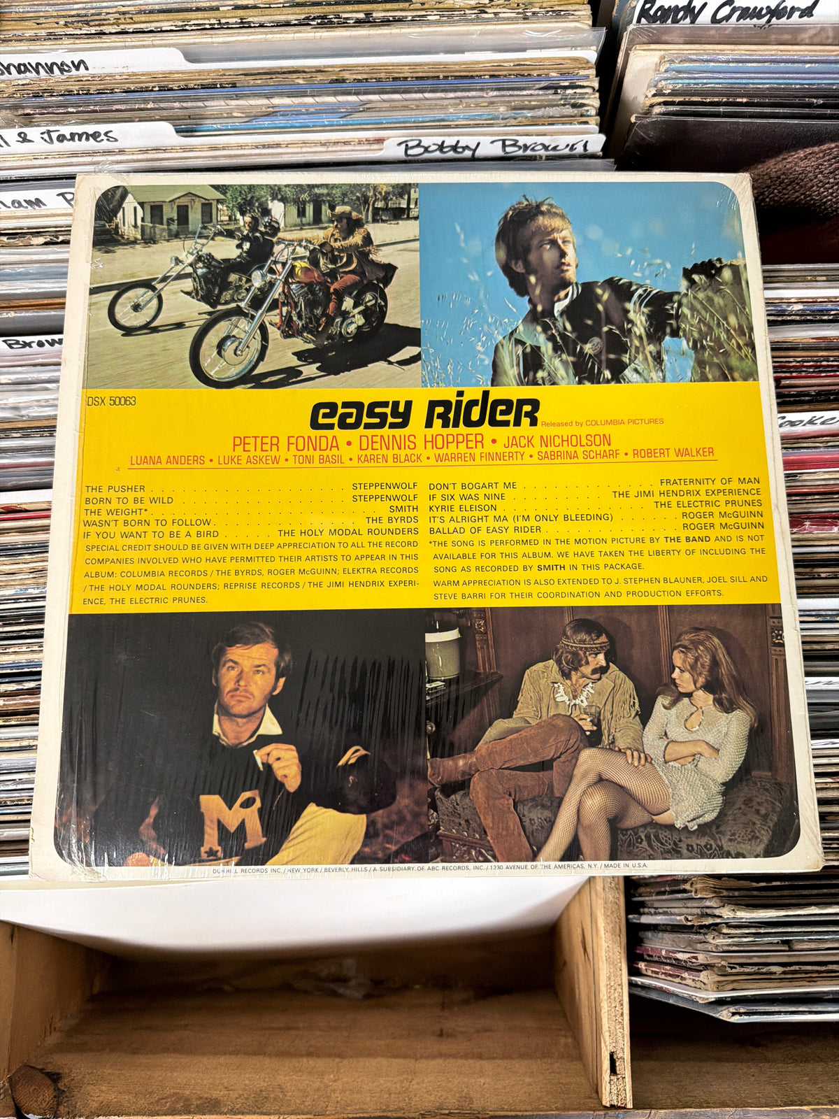 Various – Easy Rider (Music From The Soundtrack) DSX 50063 Vinyl LP VG/VG+