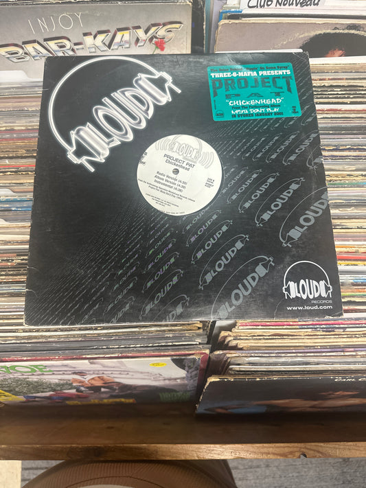 Three-6-Mafia* Presents Project Pat ‎– Chickenhead Vinyl 12" RPROLP 4455 VG+/VG+