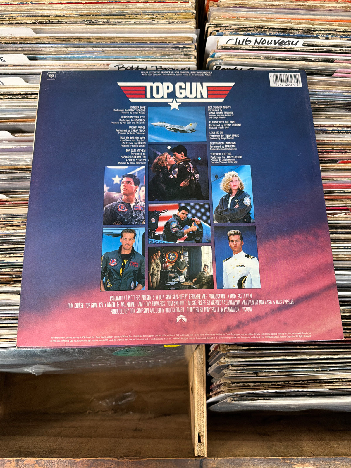 Various – Top Gun (Original Motion Picture Soundtrack) SC 40323 Vinyl LP VG+/VG+