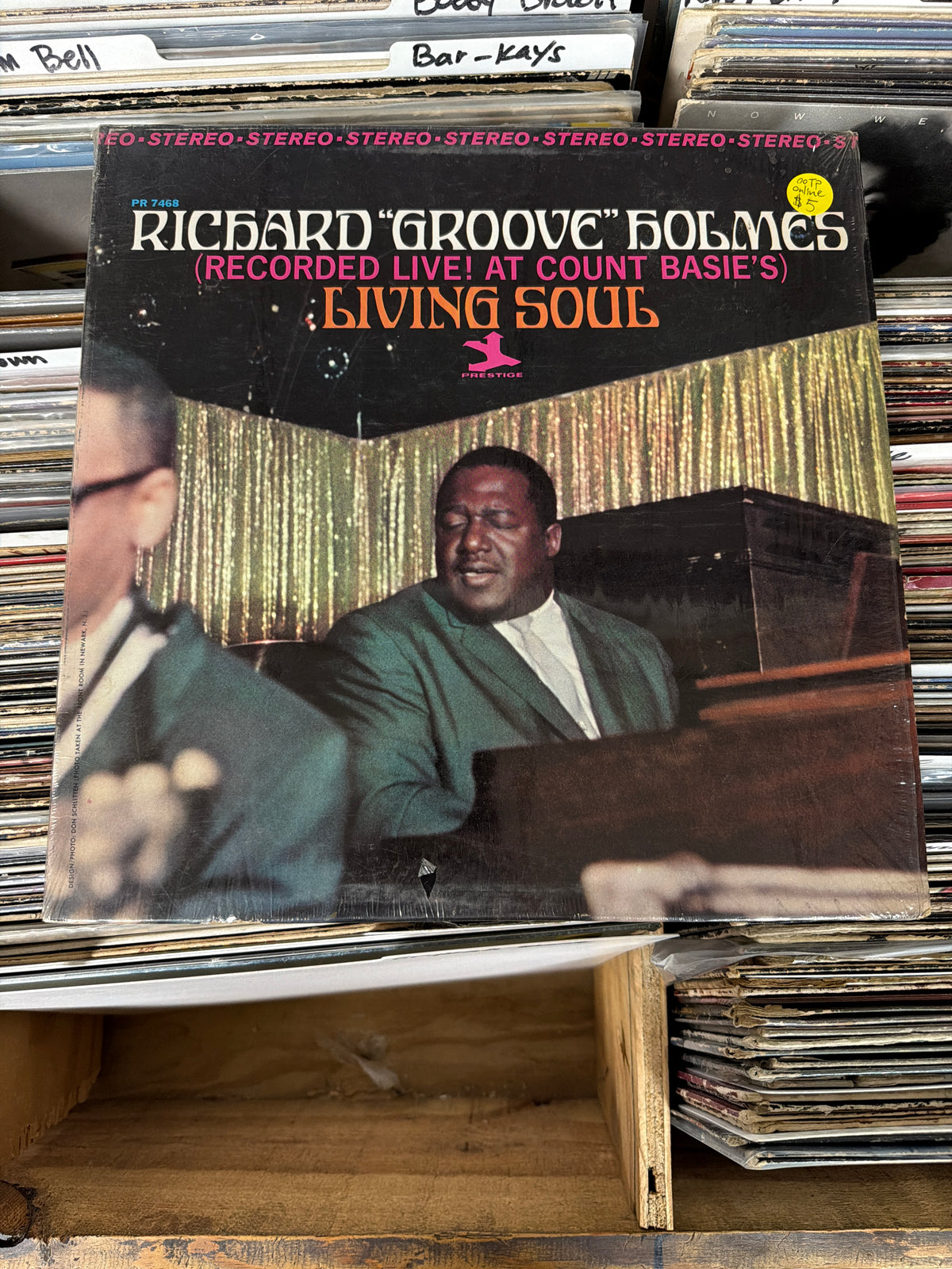 Richard "Groove" Holmes – Living Soul PR 7468 Vinyl LP VG/VG+