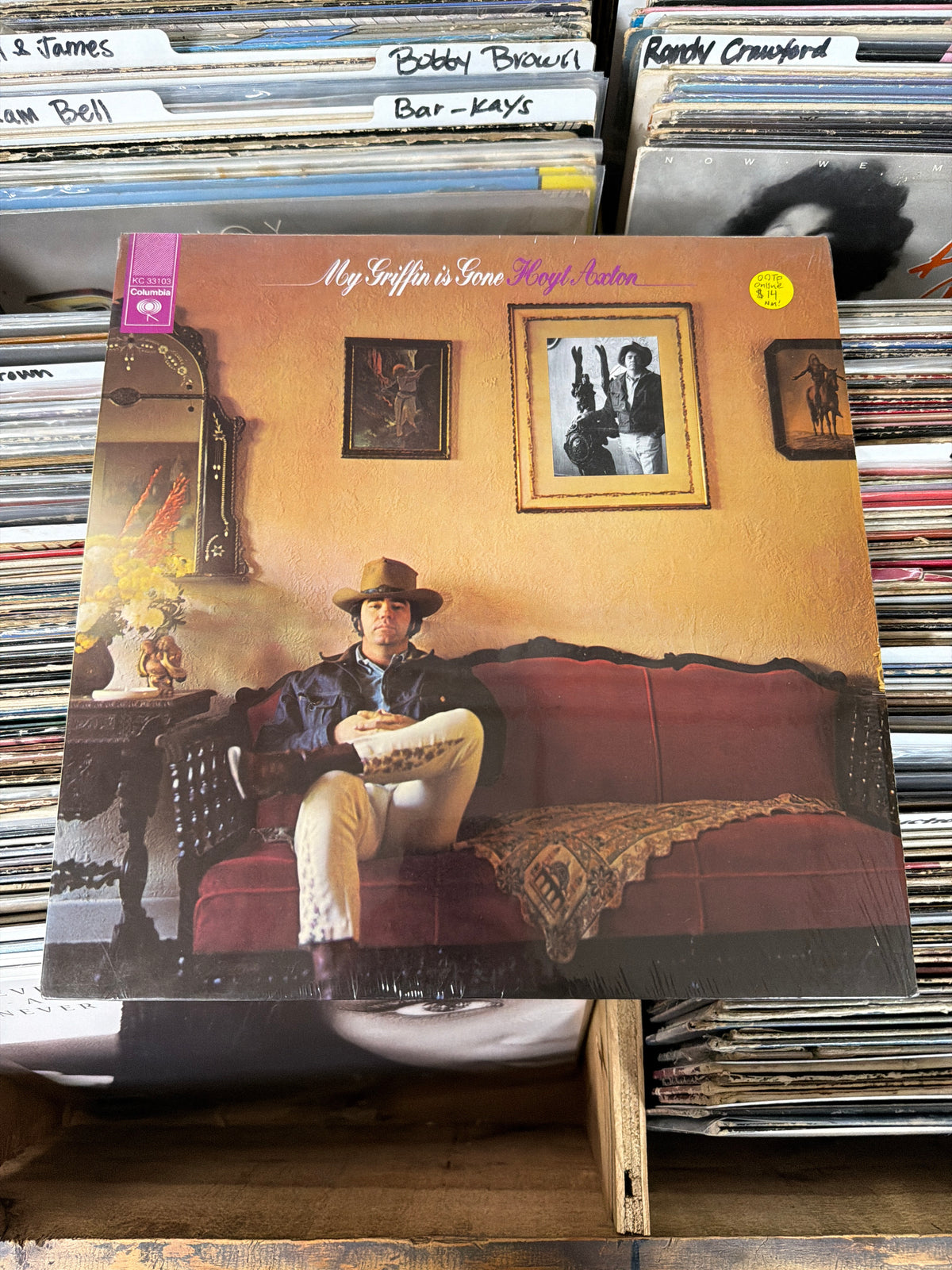 Hoyt Axton – My Griffin Is Gone KC 33103 Vinyl LP NM/NM