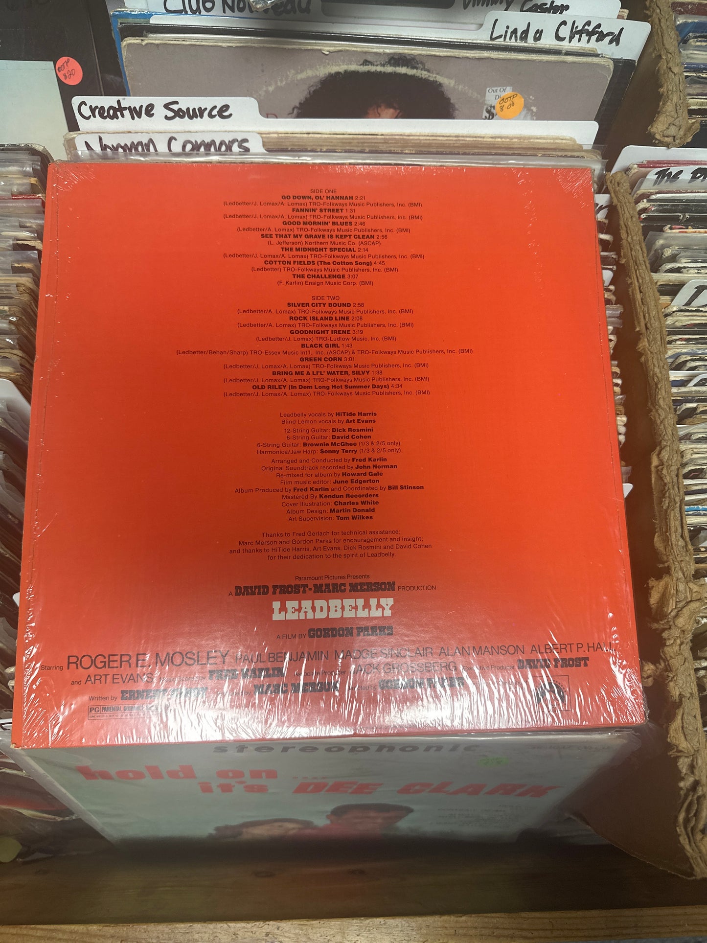 Fred Karlin ‎– Leadbelly Soundtrack Vinyl LP ABDP-939 VG+/VG+