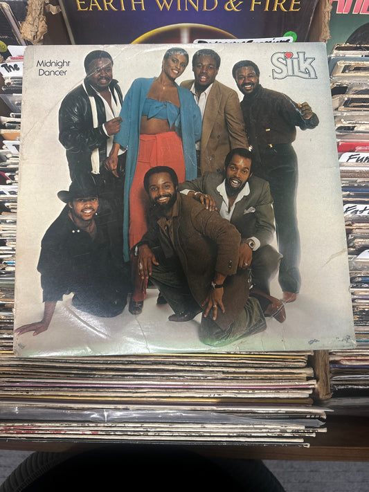 Silk ‎– Midnight Dancer Promo Vinyl LP (White Label) VG+/VG